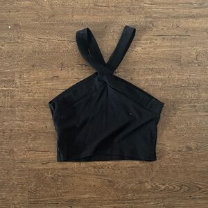 Black Halter Top